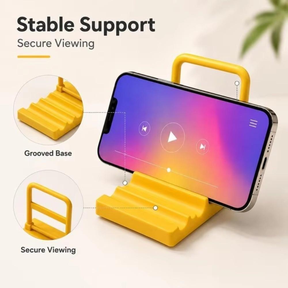 Compact Phone Stand Plastic Mini Lazy Bracket Universal Desktop Holder For Phones & Tablets