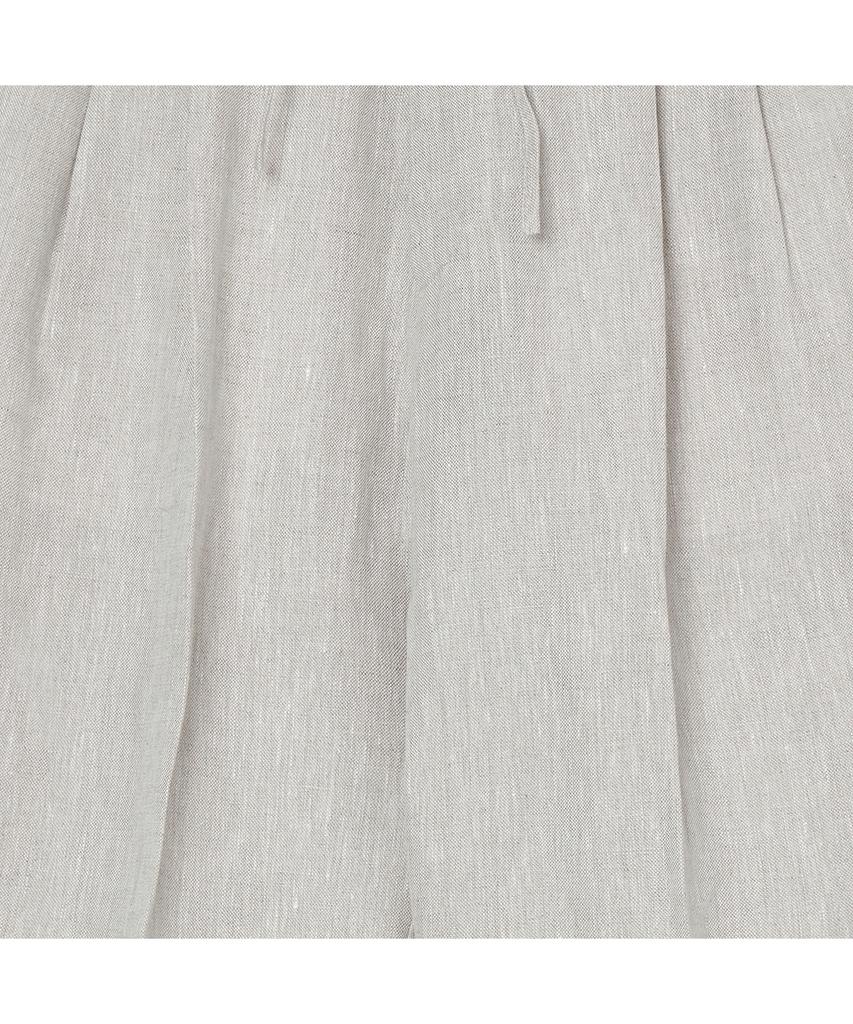 IOLO Relax Linen Double-Pleat Pants_Oatmeal