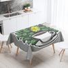 Abstract Art Food Illustration Tablecloth Oil-proof Tablecloth Waterproof Picnic Fabric Nordic Home Decoration