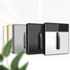 YINKA Tempered Glass Panel Black Wall EU Russia Spain France Standard Socket Light Switch Power Point Outlets RJ45 4gang UK 13A