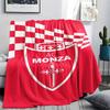 1Pc AC Monza Print Flannel Blanket High Quality Warm Comfortable Cover for All Seasons Perfect for Gifts Home Decor