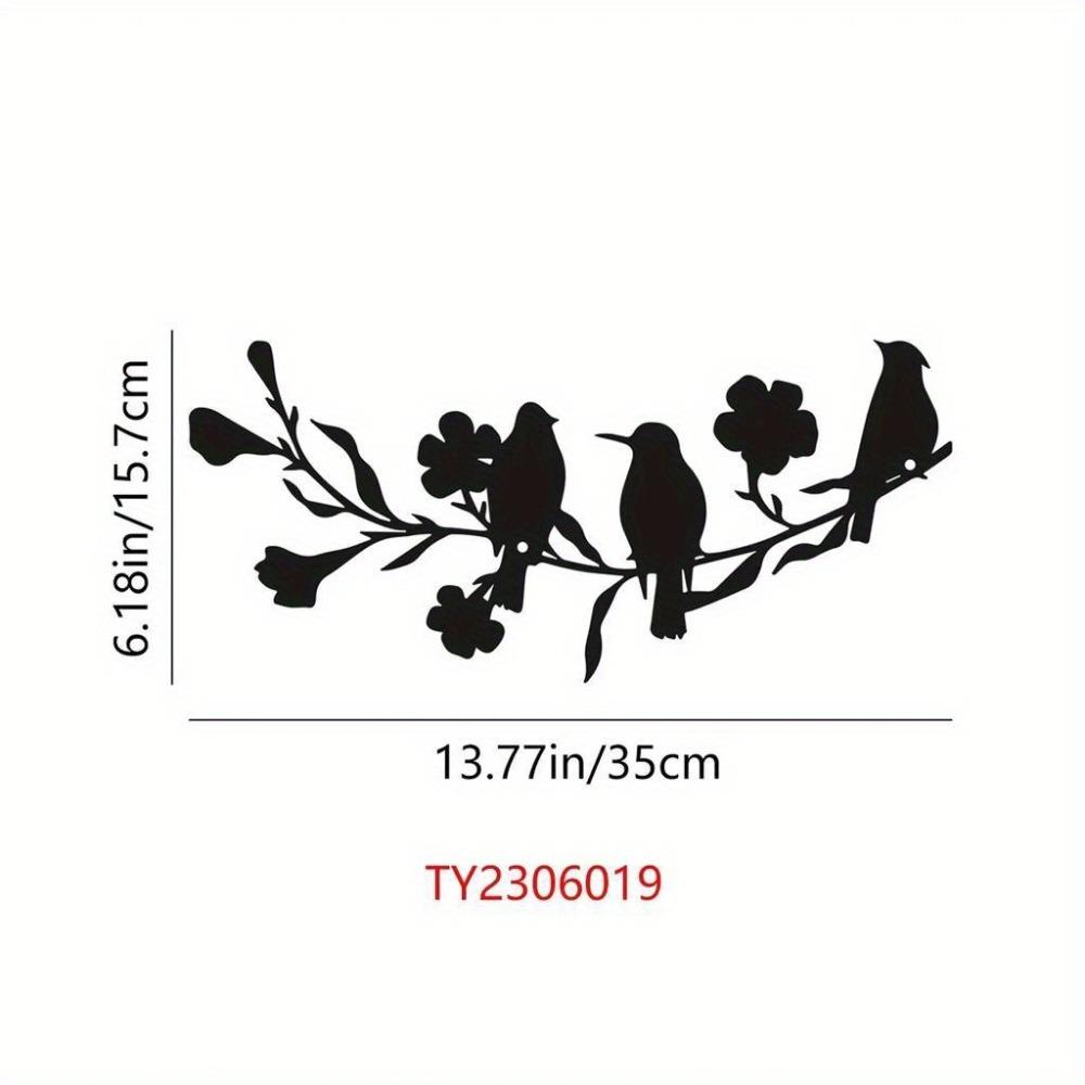 

Metal Butterfly Wall Art with Colorful Petals and Leaves for Home Garden Decor TY3204-01