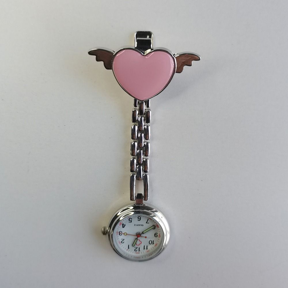 Uhren Quarz Flügel Herz Arzt Taschenuhren Liebe Truhe Uhr Krankenschwester Clip Uhren Hängeuhr