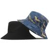 High Quality Reversible Bucket Hat Lady Fashion New Sun Cap Men Big Size Fisherman Hats L 56-60cm  XL 60-65cm