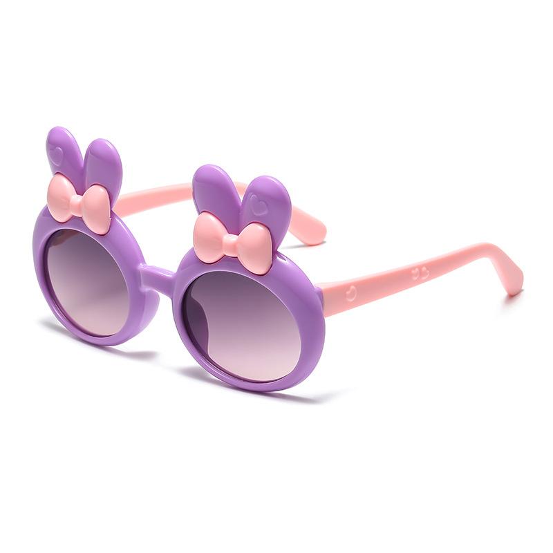 7304 Children'S Cartoon Sunglasses Bow Girl Glasses, Rabbit Ear Love Baby Sunglasses Sunglasses