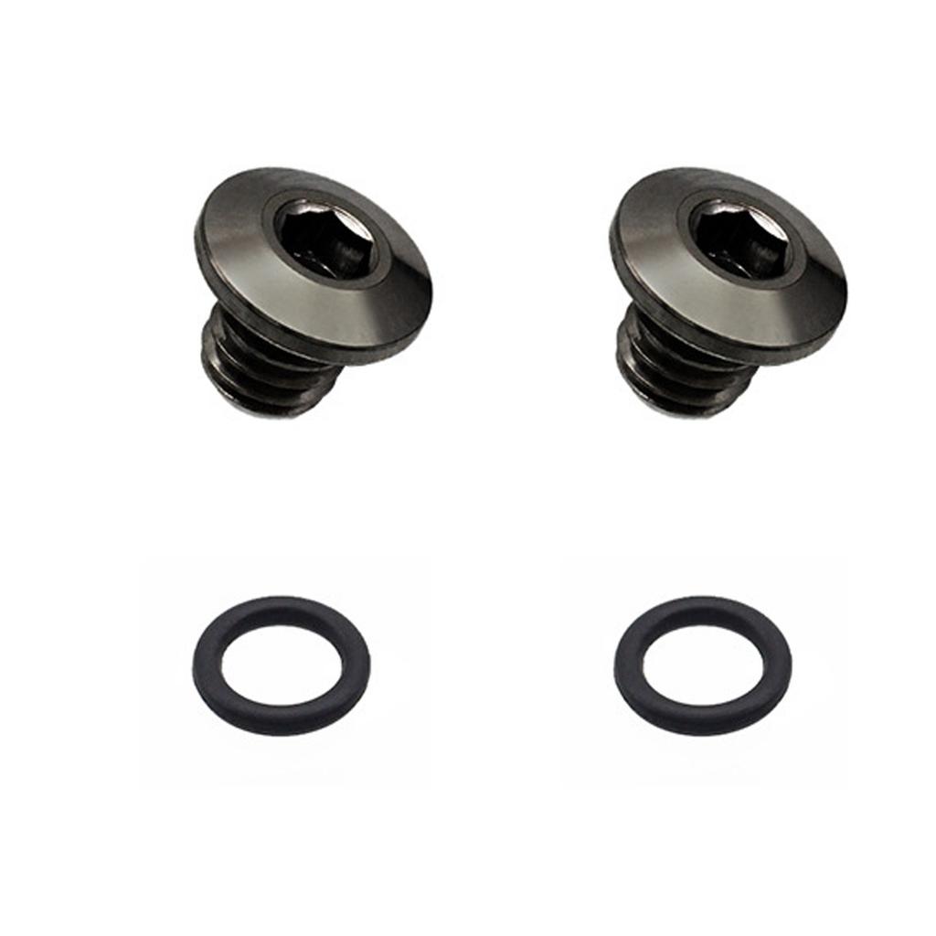 High Performance Bicycle Bleed Screw Kit 2pcs with O Rings for Brake Systems