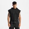 Men's Spring & Autumn Youth Thickened Multi-Pocket Sleeveless Hoodie and Sports Vest.