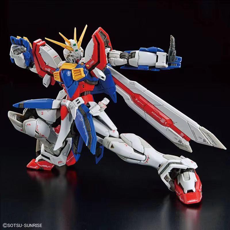 Rg 1/144 God Gumdam Gf13-017Njii Assembly Model Kit Action Figure Plastic Model Exquisite Desktop Decorations Boy Surprise Gift