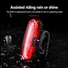 LED Ultra Bright Red Bicycle Lights USB Rechargeable Riding Taillights Road Bike Equipment Accessories Long-range Warning Lights