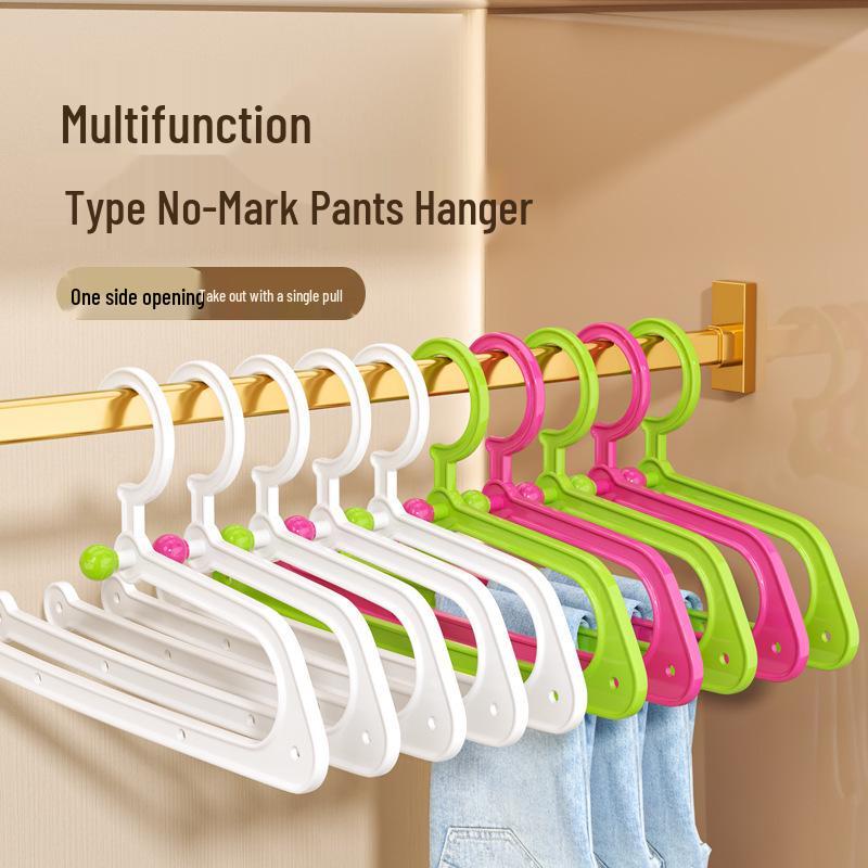 Multifunctional Non-Slip Clothes Hanger: Plastic Pants Rack & Drying Support