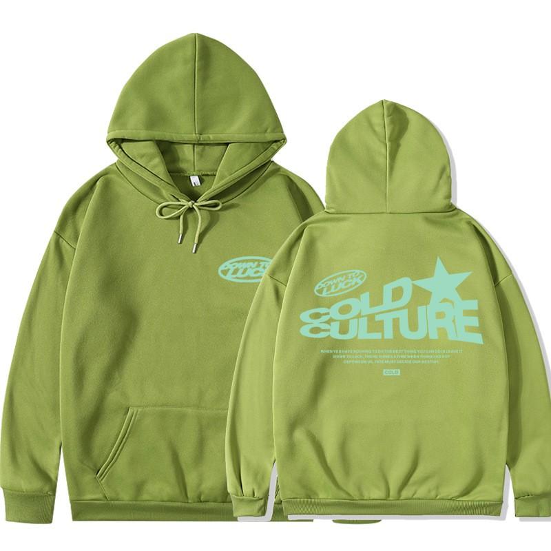 Girls Winter Hoodie Fleece Lined Loose Fit Printed Sweatshirt Streetwear