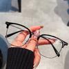 Anti-blue Light Glasses Square Metal Eyewear Women Men Light and Fresh Eyeglasses Blue Light Blocking Man Lady Computer Eyeglas