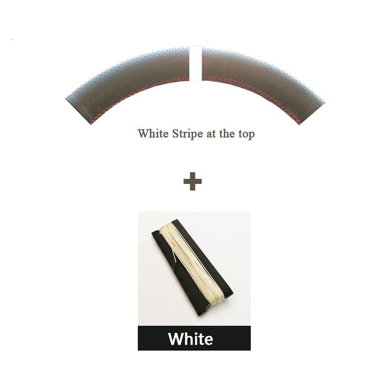 Black Suede Red Marker No-slip Steering