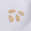 14K Gold Plated Ruyi Fu Character Pendant Bracelet - Auspicious Charm Jewelry