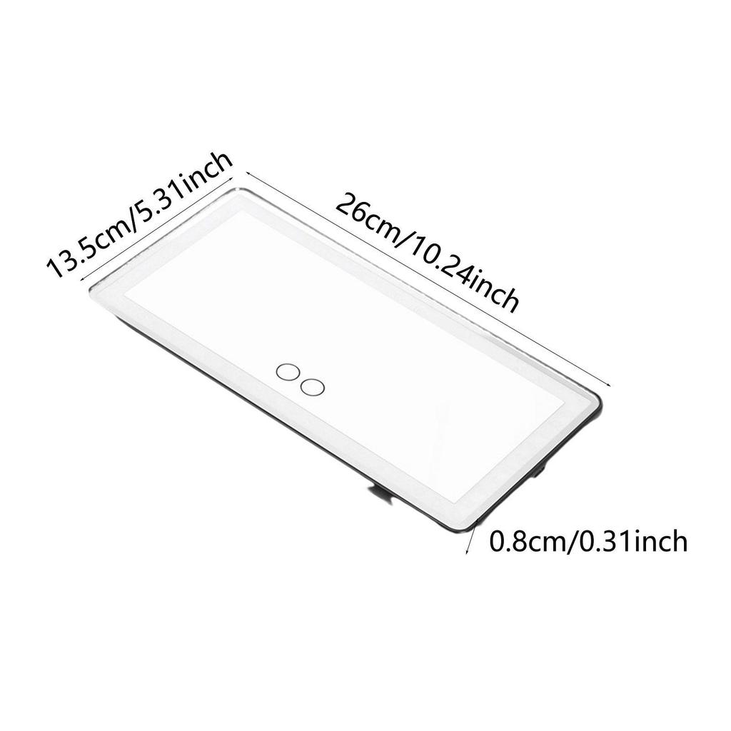 Auto Sonnenblende Schminkspiegel Wiederaufladbar Universal 60 LEDs Utility 2500K-5600K