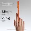 DEFENSE Ceramic Camera Button Leather Case for 17 Pro, Slim Anti-drop iPhone 17 Pro with Magnetic Absorption, Sweat-proof Full Coverage - Star Orange