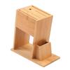 Bamboo Knife Block Stand for Kitchen Multifunctional Cutter Rack Holder Multifunctional Knife Storage Rack for Kitchen Supplies