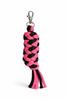 Hobby Horse Braided Rope Lead - Black and Dark Pink