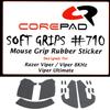 Corepad Soft Grips for Razer ViperRazer Viper 8KHzRazer Viper Ultimate (1 Set, Black)
