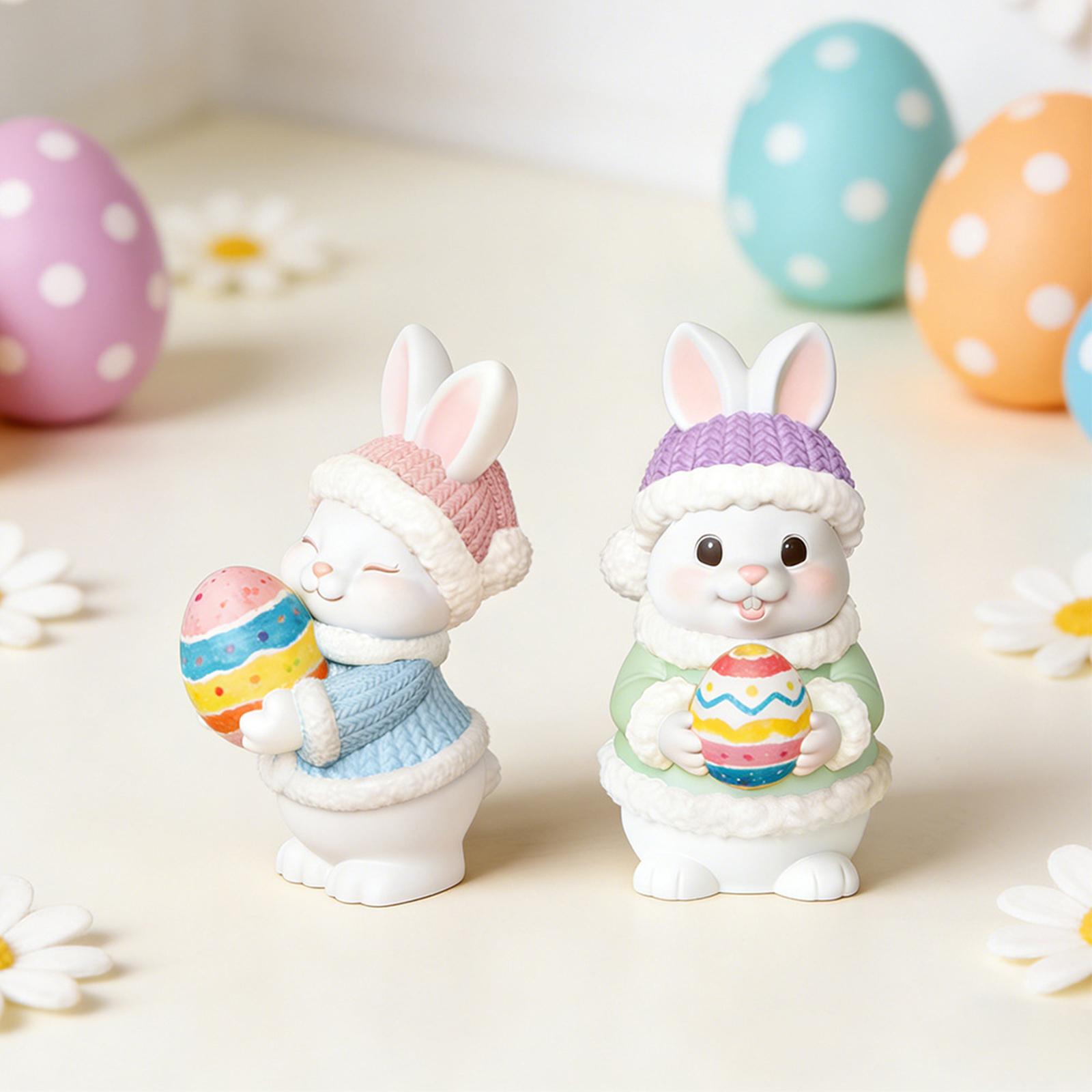 Easter Eggs Rabbit Silicone Molds Food Safe Silicone Baking Mould for Resin Casting Candle Soap Festival Home Decoration