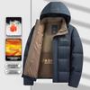 Herren Verdickte Schnellwärmende Winddichte Winterjacke - Warmer Baumwollgepolsterter Mantel