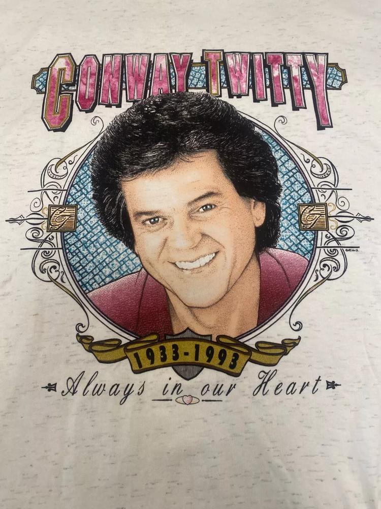 Conway Twitty Memorial T-Shirt White Unisex Tee All Size S To 5XL BO404 Unisex T-Shirt S