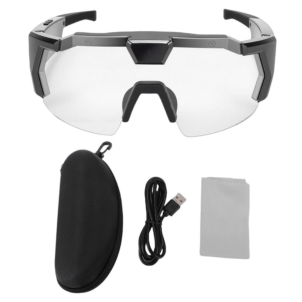 Yanmis Cycling Glasses with 12MP 1080P HD Smart Camera Glasses with Lens and Image for Outdoor Sports and Lifestyle Recording Camera, Wide-Angle