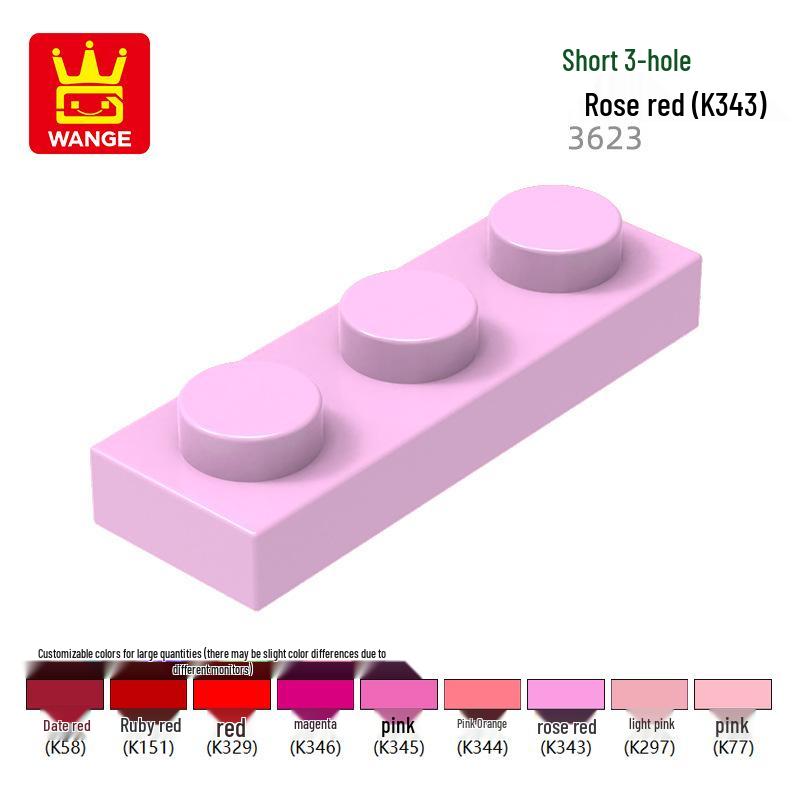 Wange 3623 Building Blocks: Compatible DIY Science Education Toy with Assembly Parts and Short 3-Hole Design