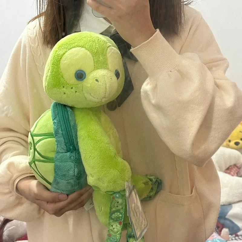 Zaino di peluche a forma di tartaruga per bambini, borsa per bambola, zaino carino a forma di tartaruga, scuola materna, anime, cartone animato, kawaii