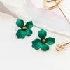 2Pcs Women Earrings Flower Shape Anti Rust Alloy Ear Studs Earrings Jewelry for Party