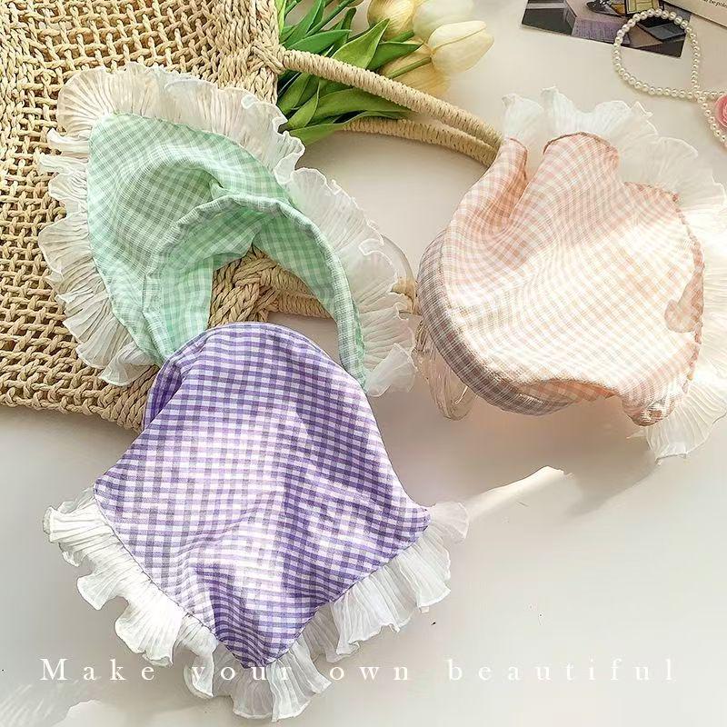 2025 Spring/Summer Pastoral Girl's Lace Headband: Sweet, Stylish, Sunscreen Head Wrap