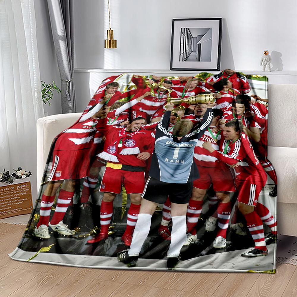 Bayern Munich Blanket Warmthful Decor Suitable for Office Bedding Sofa All-Season Use Playful Design Birthday Christmas Gift Blanket