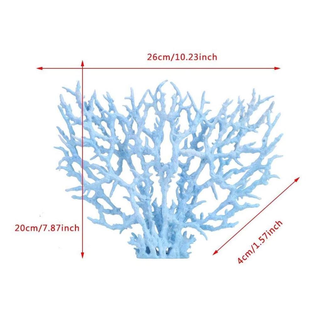Plastic Vivid Artificial Coral Plant Ornament for Aquarium Underwater Fish Tank Garden Lands