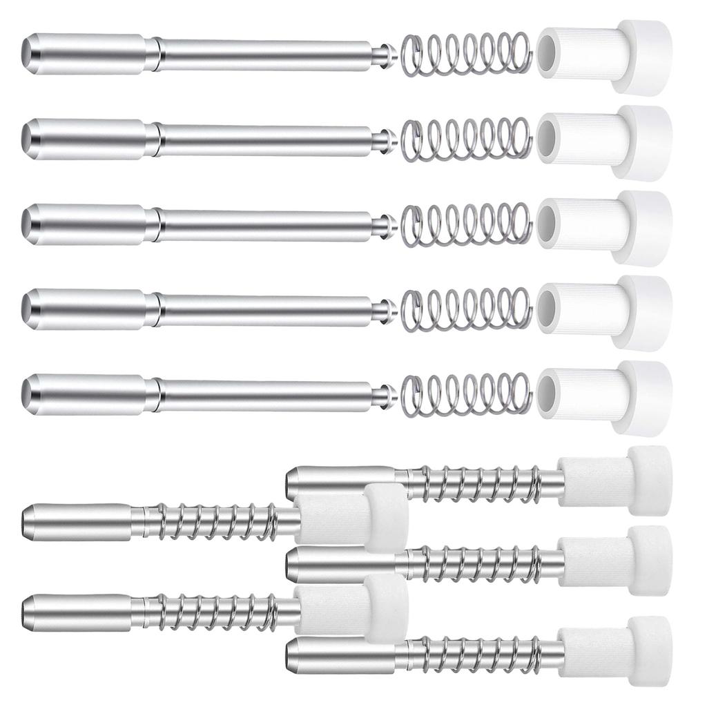Pack of 10 Aluminum Window Screen Plunger Locks Rustproof Easy Installation Screen Fasteners Set for Home Office Garage