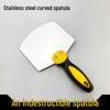 Curved Stainless Steel Spatula and Plastic Scraping Tool for Plastering and Wall Finishing, Free Shipping