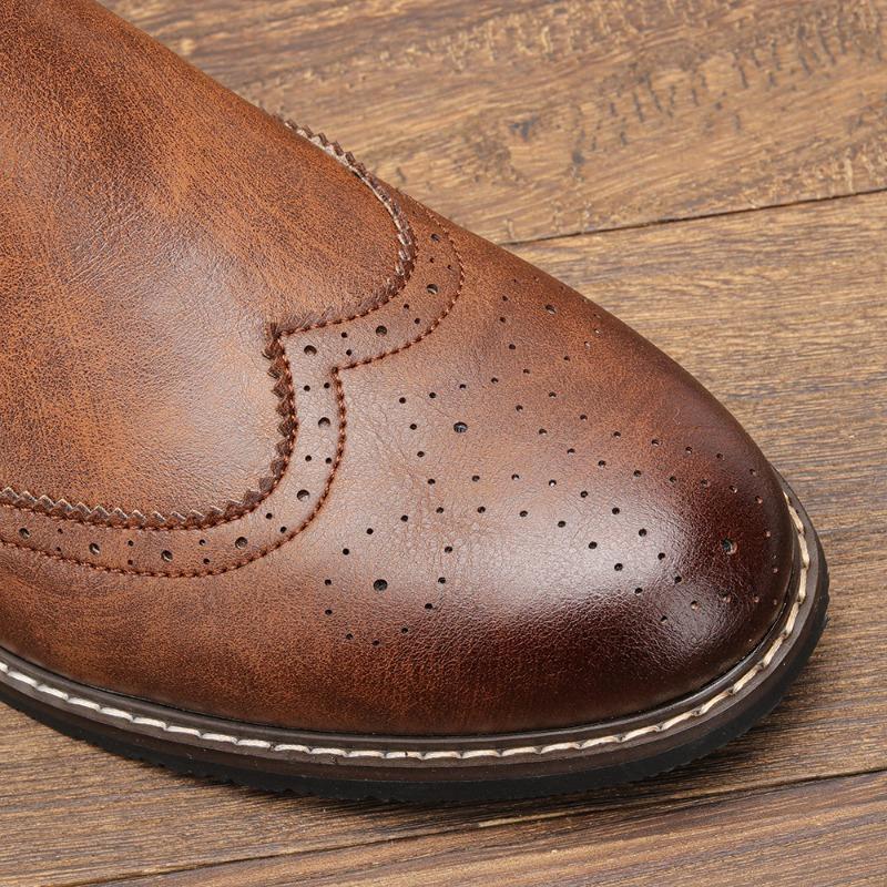 2025New Men's Boots Luxury Brand Leather Boots Fashion Chelsea Ankle Boot Classics Business Casual Formal Boots Botas Masculinas