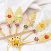 Ancient Hanfu Headwear Metal Hair Sticks U Shape Hairpin  Hairstyle Design Tool