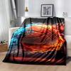 1pc Basketball Printing Lightweight Flannel Blanket, Comfortable and Warm Blanket, for Camping Sofa Bed and Couch Office, Suitable for Gift B