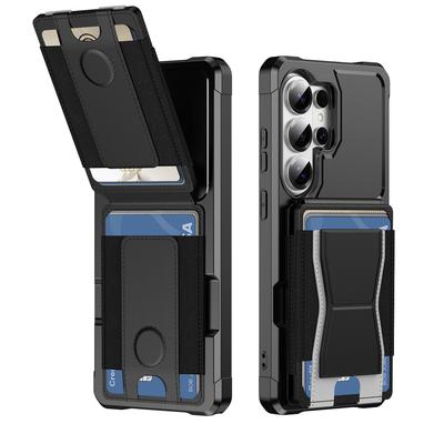 Wallet Kickstand Phone Case for Samsung S21 S24 S26 Ultra S25 FE S23 S22 Plus A37 A17 A56 A36 A16 Flip Leather Card Holder Cover