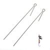 50Pcs Rotating Sequin Steel Wire DIY Modification Sturdy Anti-rust Wear-resistant Accessories Stainless Steel Spinnerbait Fly Hook Wire Long Needle