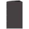 Corner Planter Black 30 x 30 x 50 cm Steel