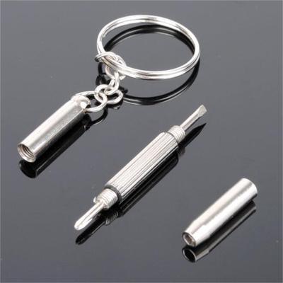 Screwdriver Hardware Home Hand Tool Eyeglass Screwdriver Portable Steel Keychain Screwdriver Eyeglass Watch Screwdriver 3 In 1 Repair Kit Tool