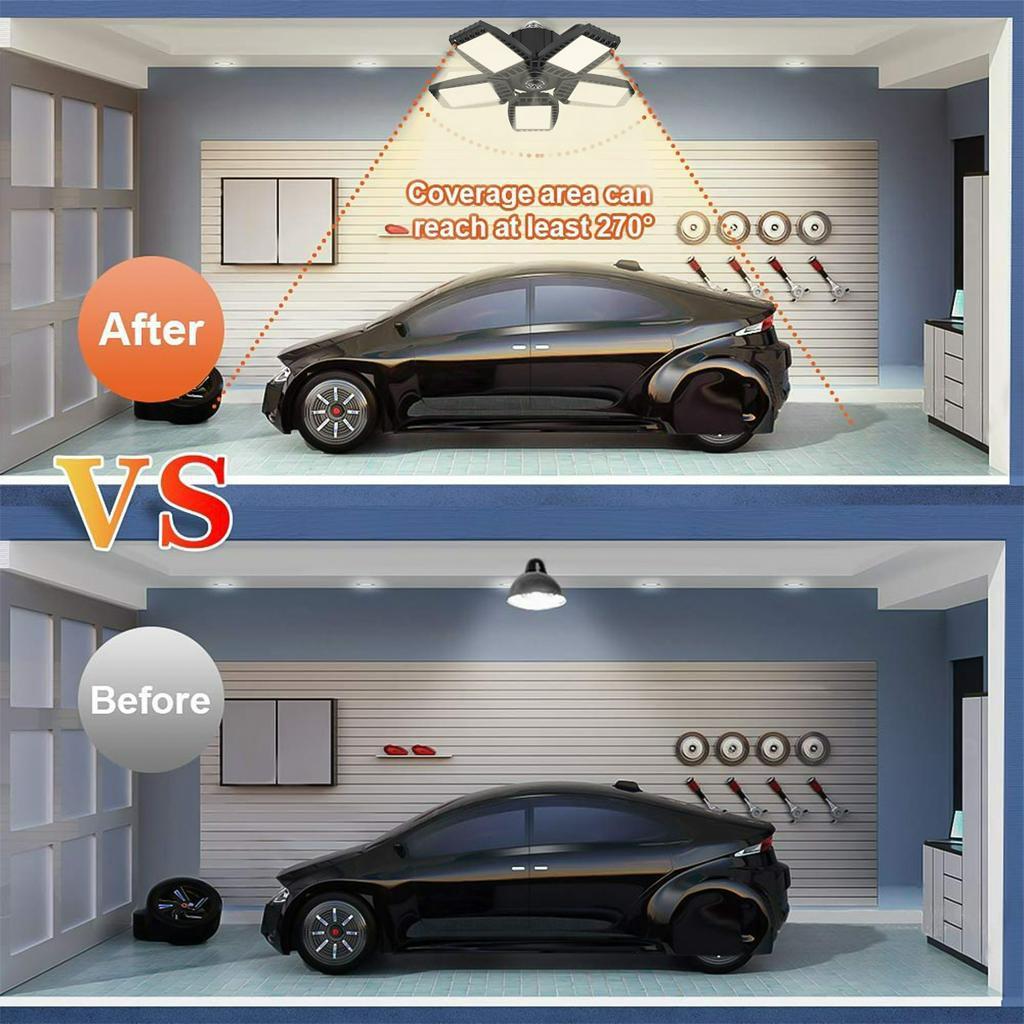 80W/150W/200W/250W 85~265V E27 LED Lamp LED Bulb Deformable High Power Light for Warehouse Factory Garage Basement Gym