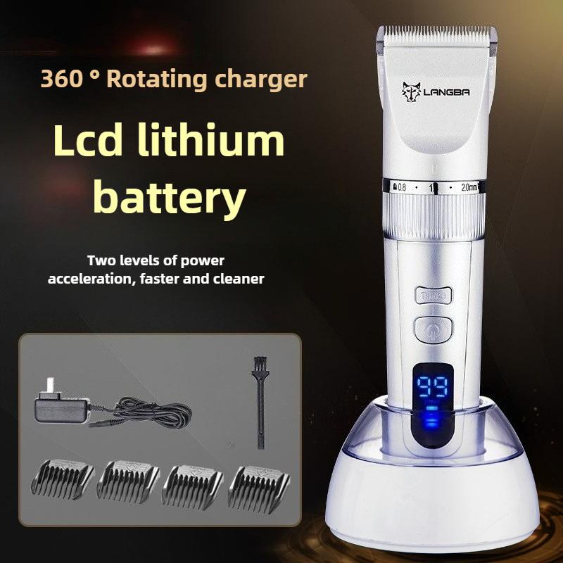 Professional Pet Hair Clipper LCD Screen Electric Shaver High Power Dog Cat Grooming Trimmer Dog Supplies