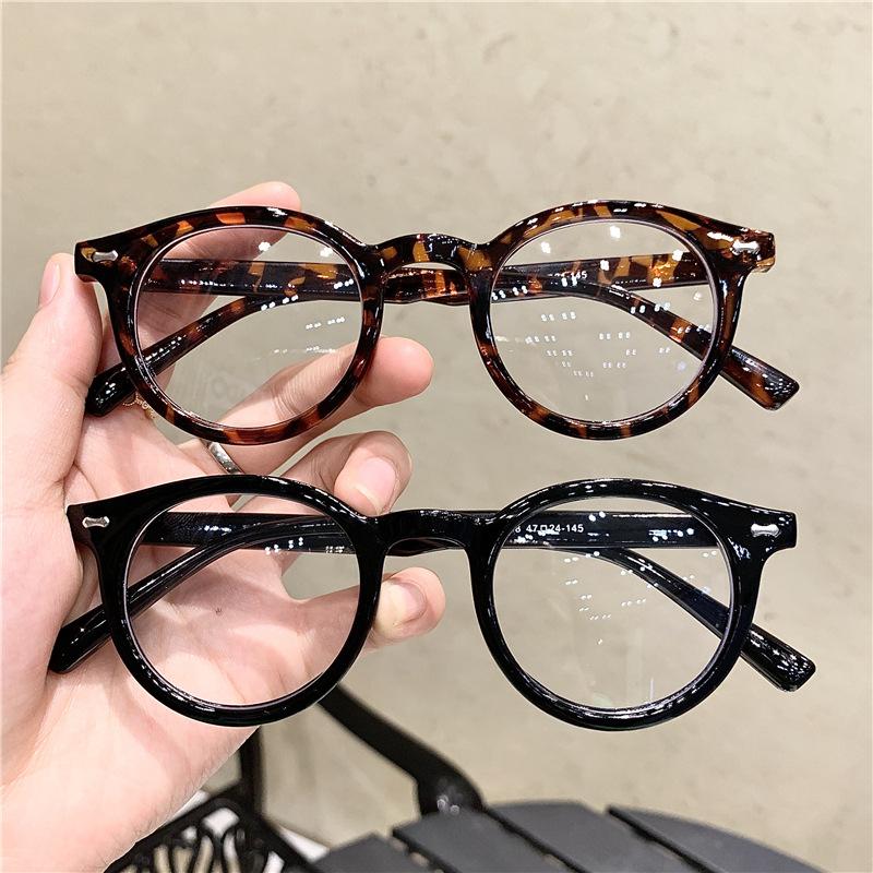 Vintage Round Anti Blue Light Glasses Transparent Lens Computer Eyewear Prescription Optical Frame