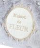 De Apparel EC Exclusive Fur Tote Bag for Grayish Blue [Maison Fleur] 2-way Women,