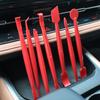 7Pcs Car Film Trimming Tool Car Wrap Vinyl Scrapers 3D Carbon Fiber Decal Film Micro Squeegee Felt Kit Wrap Vinyl Tools Red