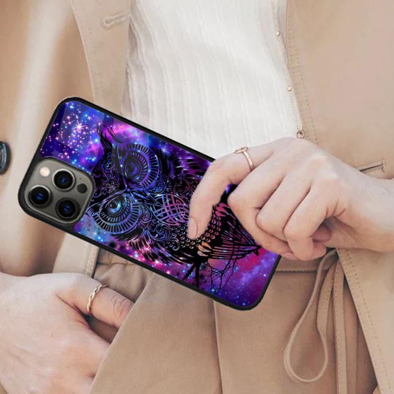 

Mandala Owl Magnetic Phone Case For APPLE iPhone 17 Air 16 14 13 12 Pro Max 15 Plus Wireless Charge With MagSafe Cover iPhone 13mini