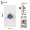 Glass Panel Wall EU Israel Italy Socket + WIFI Tuya Smart Switch + TV Internet Jack Type-C USB Charger Connector DIY Module