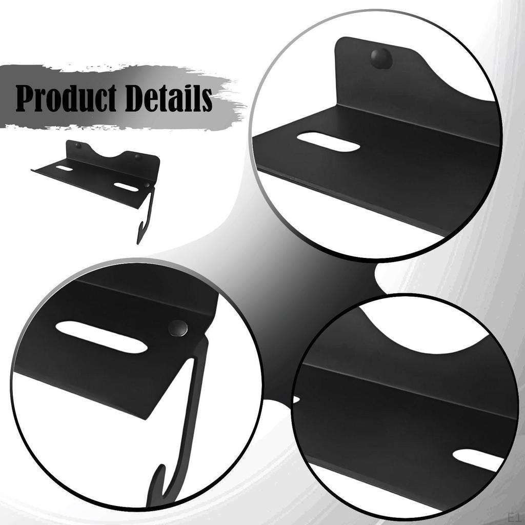 Jig Saw Holder Garage Storage Wall Mount Black Metal Shed Workshop Organization Hanger